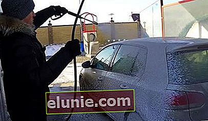 איך לשטוף את הרכב בחורף