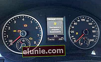 Airbag storing indicator