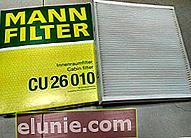 Filtro habitáculo Mann-Filter CU 26010